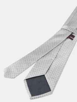 Clearance Geometric Pattern Tie 100% silk 8cm Gravatas