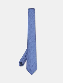 Sale Geometric Pattern Tie 100% Silk 7,5cm Gravatas