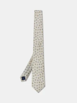 Geometric Pattern Tie 100% silk 8cm Gravatas