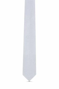 New Geometric Pattern Tie 100% Silk 8cm Gravatas