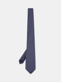 Outlet Geometric Pattern Tie 100% silk 8cm Gravatas