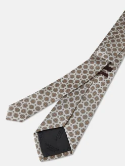 Sale Geometric Pattern Tie 100% silk 8cm Gravatas