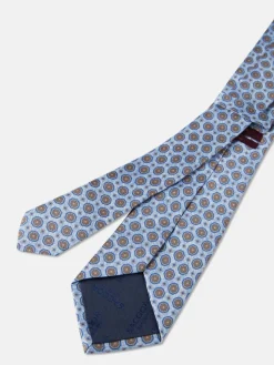 Sale Geometric Pattern Tie 100% silk 8cm Gravatas