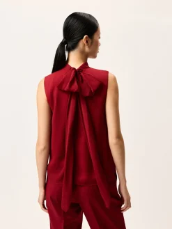Outlet Halter Top With Extra Long Scarf MULHER Tops