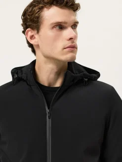 Sale Hooded Performance Jacket In Stretch Nylon Blusões
