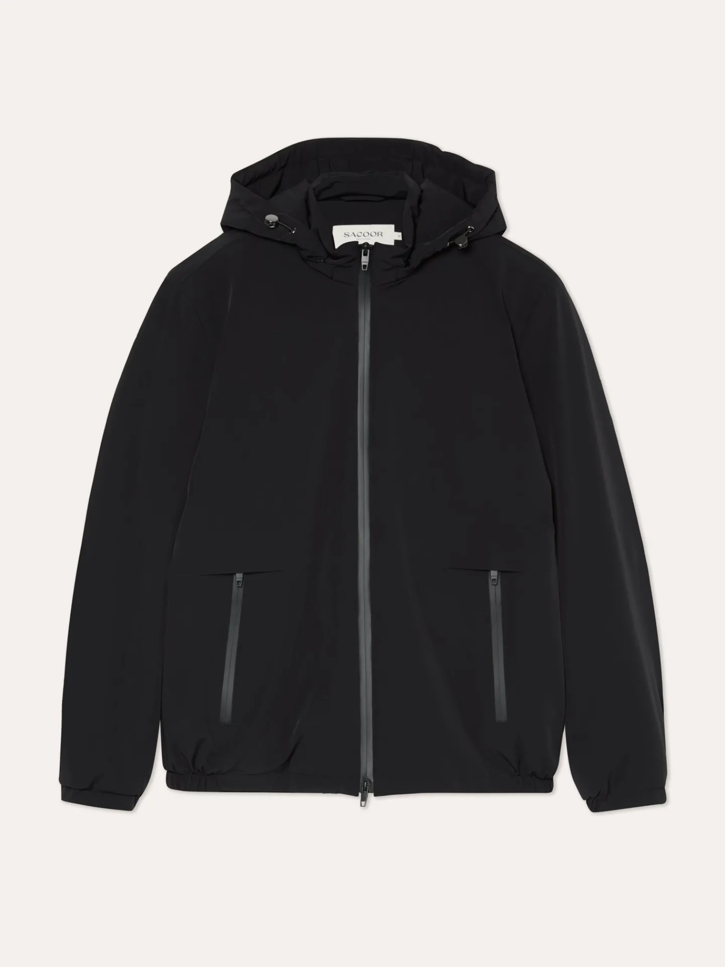 Sale Hooded Performance Jacket In Stretch Nylon Blusões