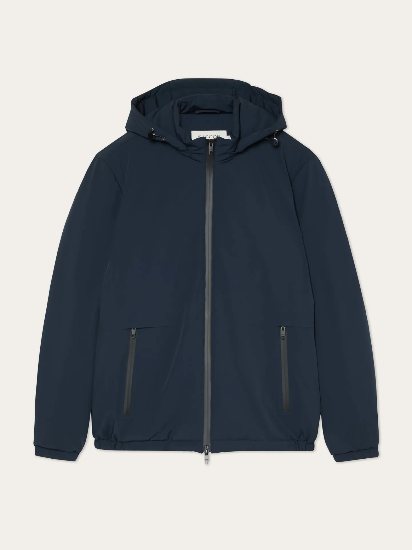 Sale Hooded Performance Jacket In Stretch Nylon Blusões