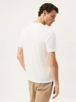 Outlet Liquid Cotton Jersey T-Shirt With Flag Label T-Shirts