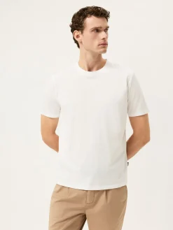 Outlet Liquid Cotton Jersey T-Shirt With Flag Label T-Shirts