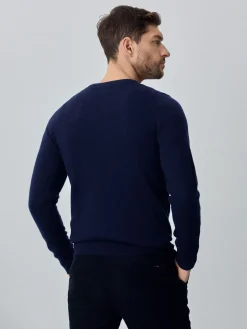 Discount Machine Washable Crew Neck Sweater With Long Sleeves In Lambswool Blend Camisolas