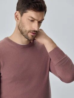 Discount Machine Washable Crew Neck Sweater With Long Sleeves In Lambswool Blend Camisolas