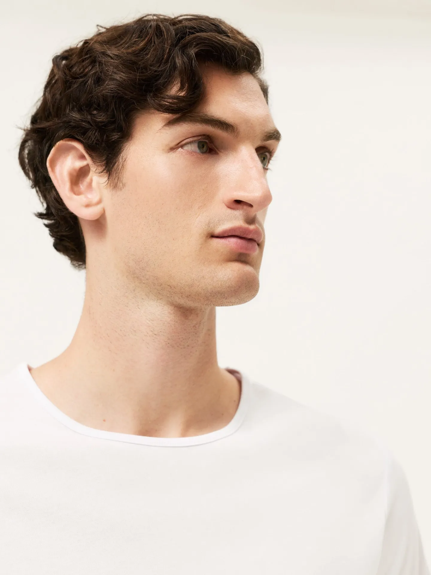 Hot Mercerized Lyocell Cotton T-Shirt With Sleeve Logo T-Shirts