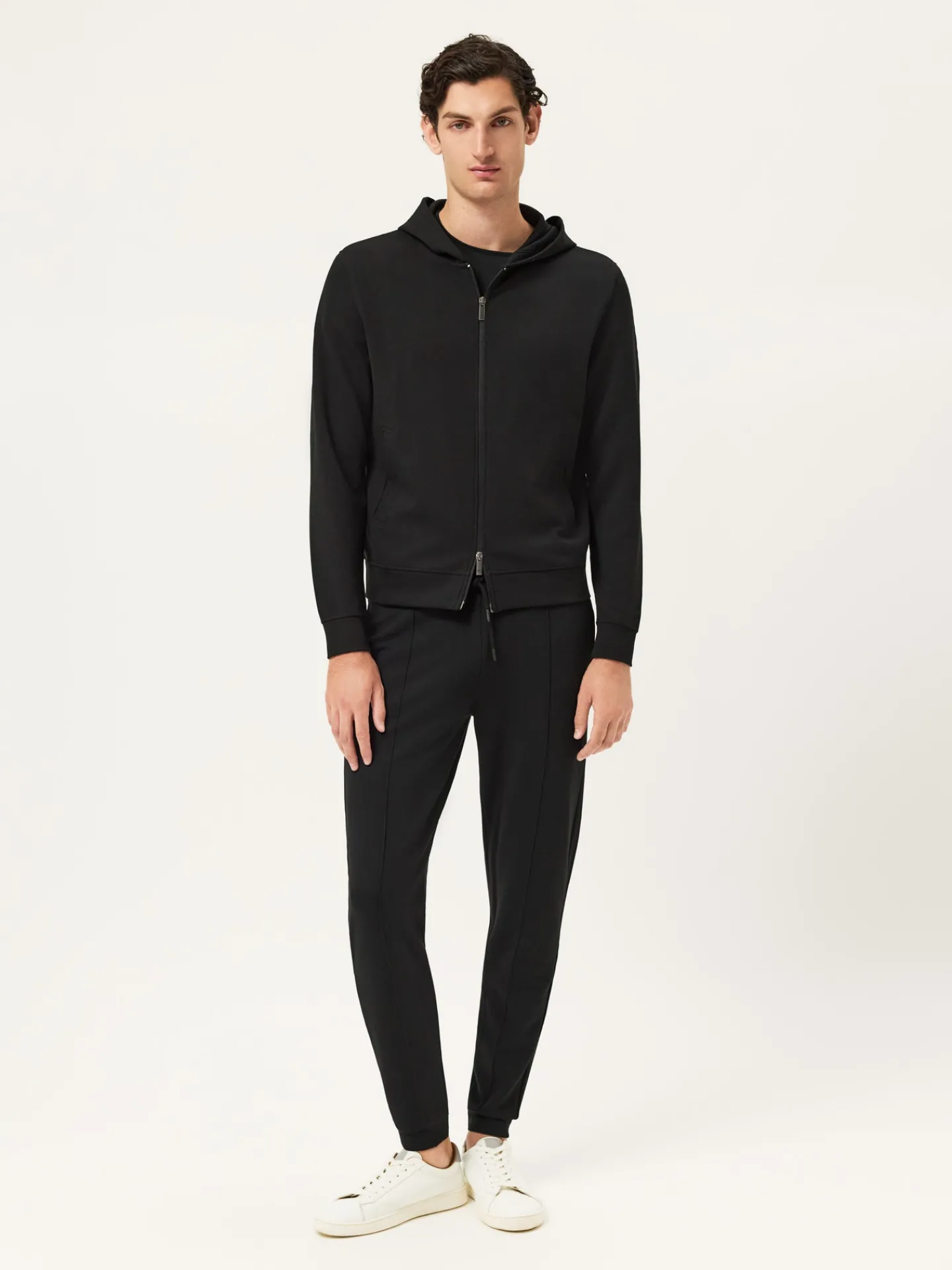 Online Modal Fleece Jogger With High Relief Logo Print Calças Desportivas