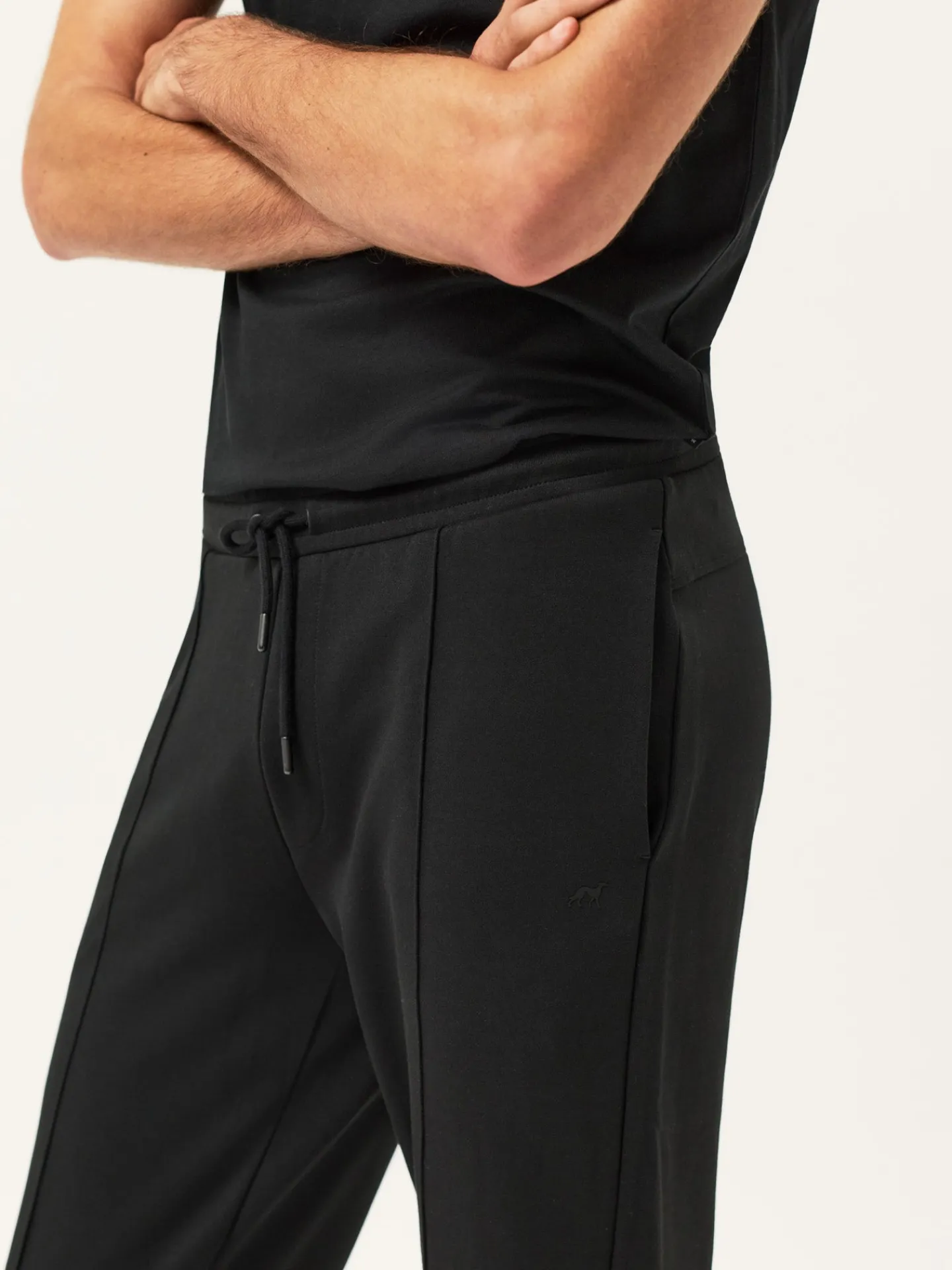 Online Modal Fleece Jogger With High Relief Logo Print Calças Desportivas