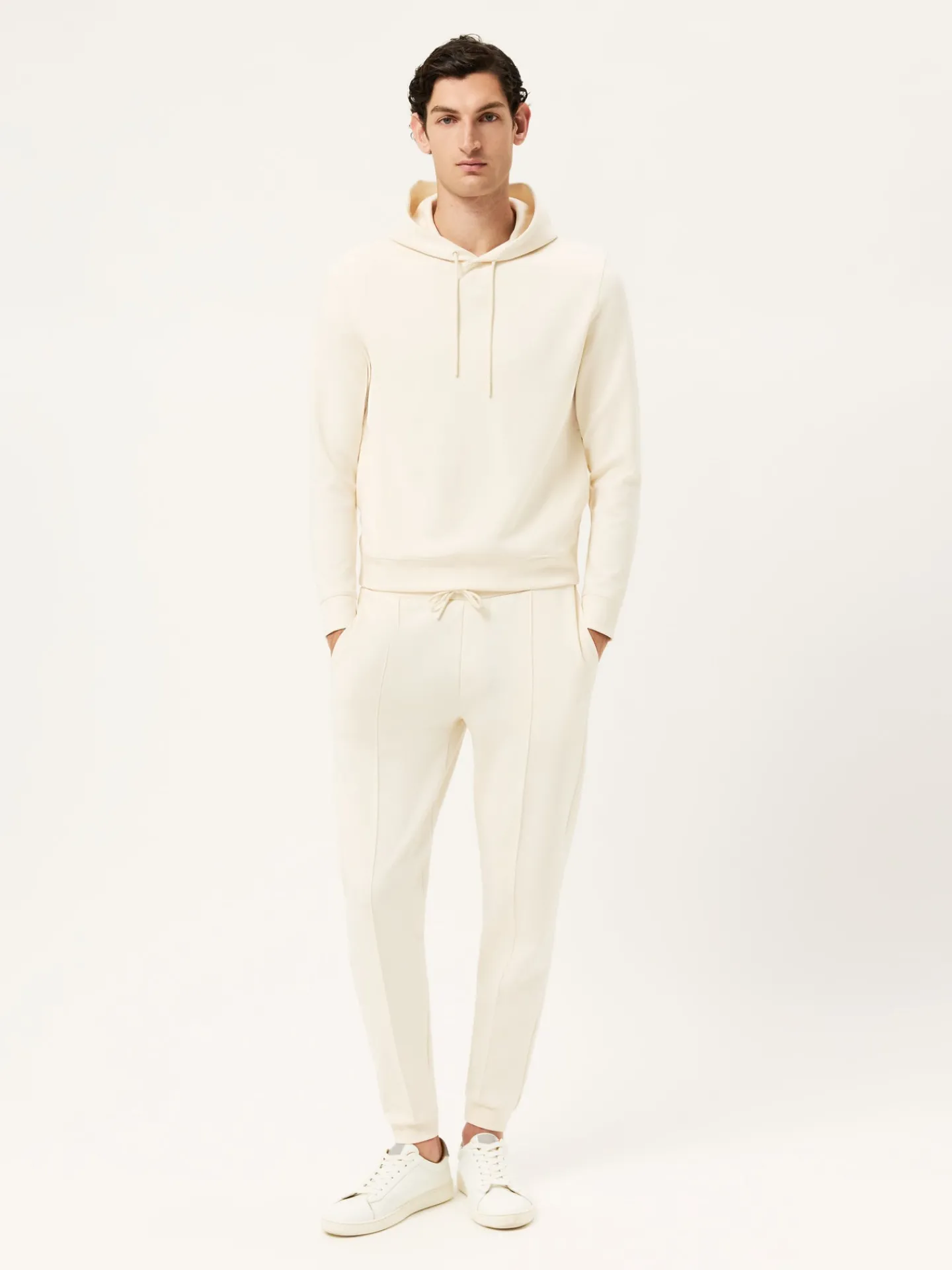 Online Modal Fleece Jogger With High Relief Logo Print Calças Desportivas