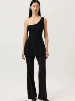 Online One-shoulder Top In Viscose blend With Peplum MULHER Tops