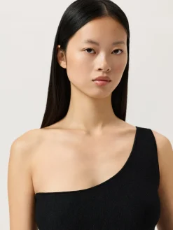 Online One-shoulder Top In Viscose blend With Peplum MULHER Tops