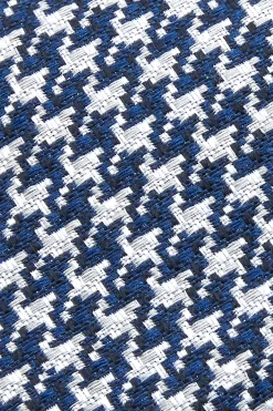Clearance Pied de Poule Pattern Tie Silk and Wool Blend 7,5cm Gravatas