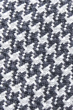 Clearance Pied de Poule Pattern Tie Silk and Wool Blend 7,5cm Gravatas