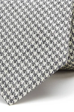 Discount Pied de Poule Pattern Tie 100% Silk 7cm Gravatas