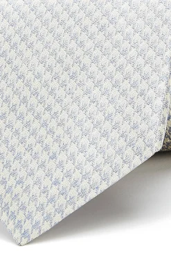 Discount Pied de Poule Pattern Tie 100% Silk 7cm Gravatas