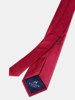 Hot Plain 100% Silk Tie 7,5cm Gravatas