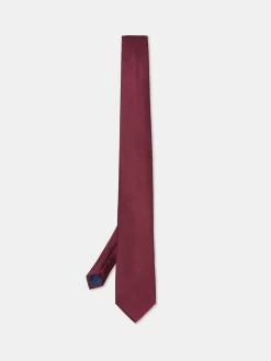 Discount Plain 100% Silk Tie 7,5cm Gravatas