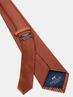 Plain 100% Silk Tie 7,5cm Gravatas