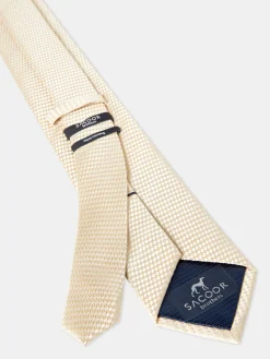Plain 100% Silk Tie 7,5cm Gravatas