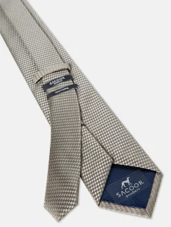Plain 100% Silk Tie 7,5cm Gravatas