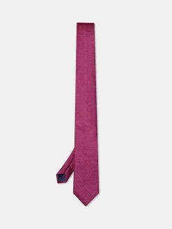Plain 100% Silk Tie 7,5cm Gravatas