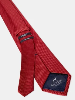 Plain 100% Silk Tie 7,5cm Gravatas