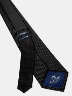 Plain 100% Silk Tie 7,5cm Gravatas
