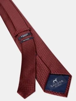Outlet Plain 100% Silk Tie 7,5cm Gravatas