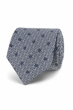 Polka Dot Pattern Tie 100% Silk 7cm Gravatas