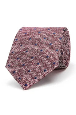 Hot Polka Dot Pattern Tie 100% Silk 8cm Gravatas