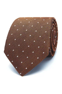 Hot Polka Dot Pattern Tie 100% Silk 8cm Gravatas
