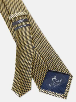 New Polka Dot Pattern Tie 100% Silk 7,5cm Gravatas