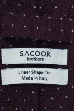 New Polka Dot Pattern Tie Silk and Wool 7cm Gravatas