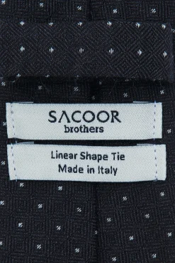 New Polka Dot Pattern Tie Silk and Wool 7cm Gravatas