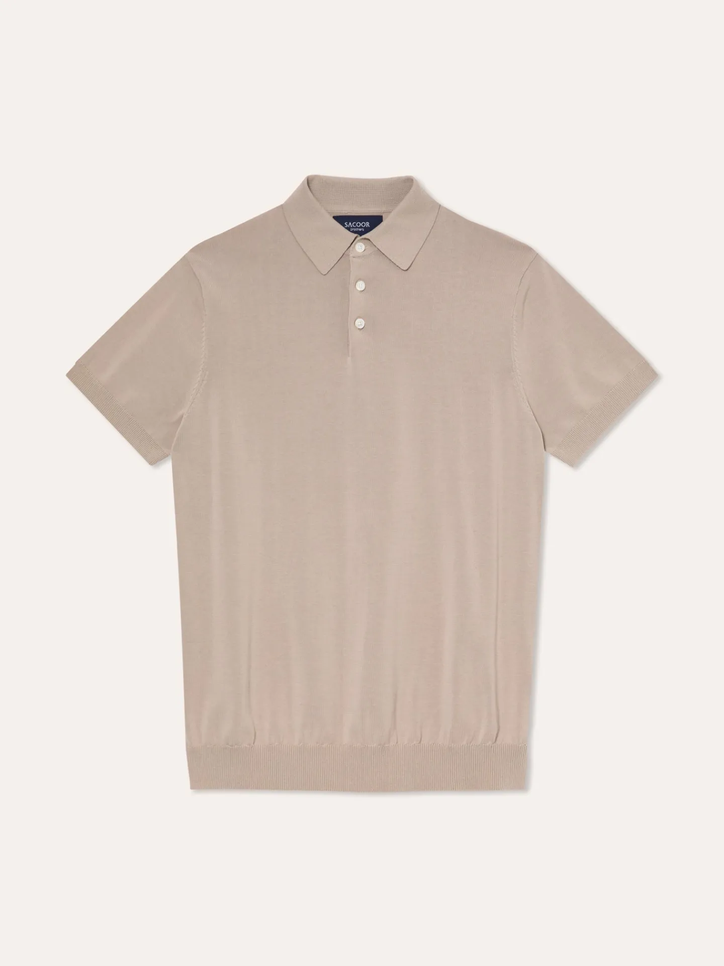 Outlet Polo Sweater With Short Sleeves In Cotton and Silk Blend Polos