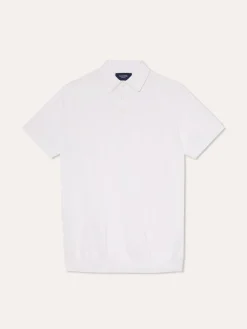 Outlet Polo Sweater With Short Sleeves In Cotton and Silk Blend Polos