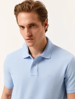 Online Premium Regular Fit Piqué Polo in 100% BCI Cotton Polos|Polos