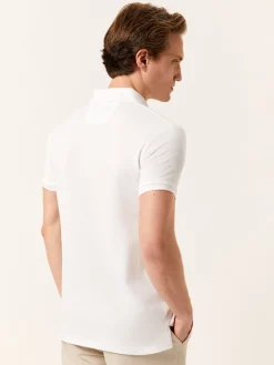 Online Premium slim Fit Piqué Polo in 100% BCI Cotton Polos|Polos