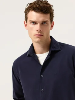 Clearance Regular Fit Baby Corduroy Shirt With Pigment-Dyed Finish Camisas Casuais