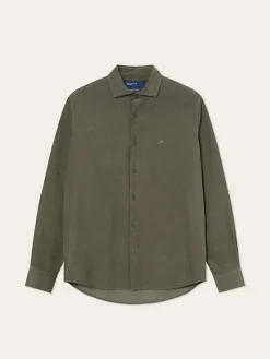 Clearance Regular Fit Baby Corduroy Shirt With Pigment-Dyed Finish Camisas Casuais