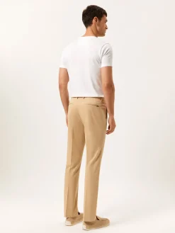 Online Regular Fit Casual Trousers in Comfort Cotton Calças Casuais|Calças Casuais