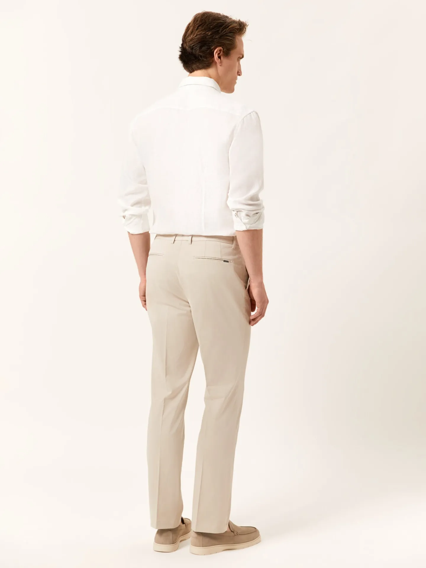 Hot Regular Fit Casual Trousers in Comfort Cotton Calças Casuais|Calças Casuais