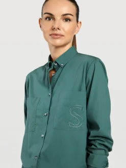 Discount Regular Fit Chest Pockets Shirt MULHER Camisas