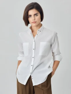 Discount Regular Fit Chest Pockets Shirt MULHER Camisas